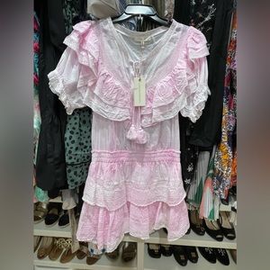 Loveshackfancy Liv dress NWT size Large - Peony color